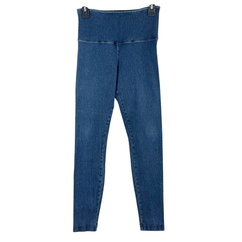Lysse Medium Wash‎ Chambray Skinny Fit Pull On Leggings - Size Small